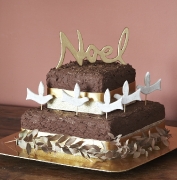 Noel Christmas cake decoration